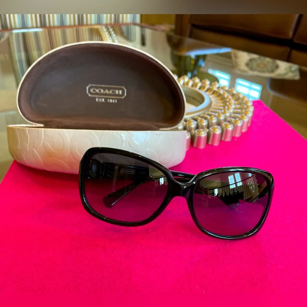 NWOT Coach Sunglasses & Case S2020 High Visibility Lenses New Unused Ladies - Picture 2 of 11